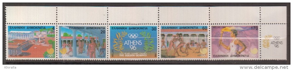 GRECE      1988                        N°   1669 / 1673      COTE     20 € 00        ( V 264 ) - Neufs