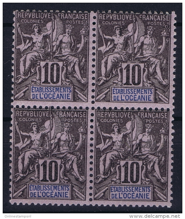 OCEANIE:  Yv Nr 5 , 2 X MNH/** Sans Charnière  Postfrisch + 2*  MH/*, Avec  Charnière , Mit Falz, 4 Block - Nuovi