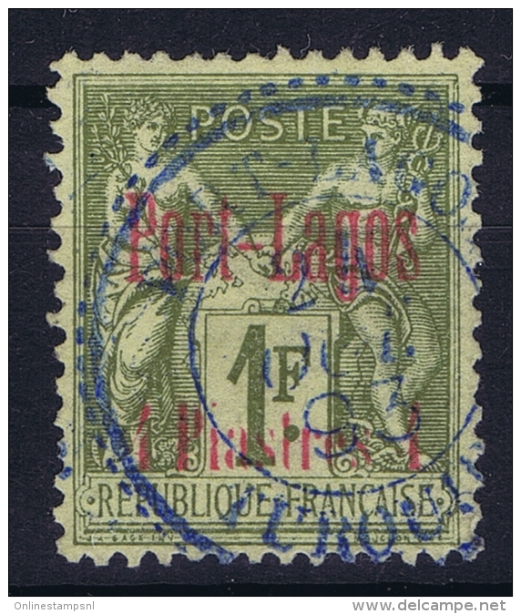 PORT-LAGOS:   Yv Nr 6 Obl Used  Signed/ Signé Has A Llitle Damage On Backside - Oblitérés