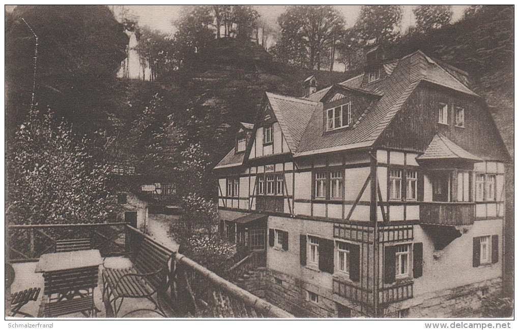 AK Rathewalde Pensionshaus Waldesruh Sächsische Schweiz Bei Hohnstein Heeselicht Ehrenberg Waltersdorf Lohsdorf Rathen - Hohnstein (Saechs. Schweiz)