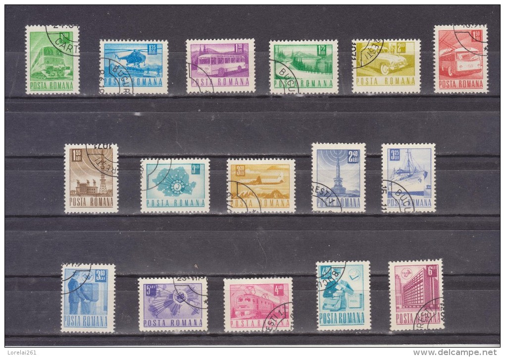 1971 -  Serie Courante Michel No 2953/2968 Et YV No 2632/2647 - Usado