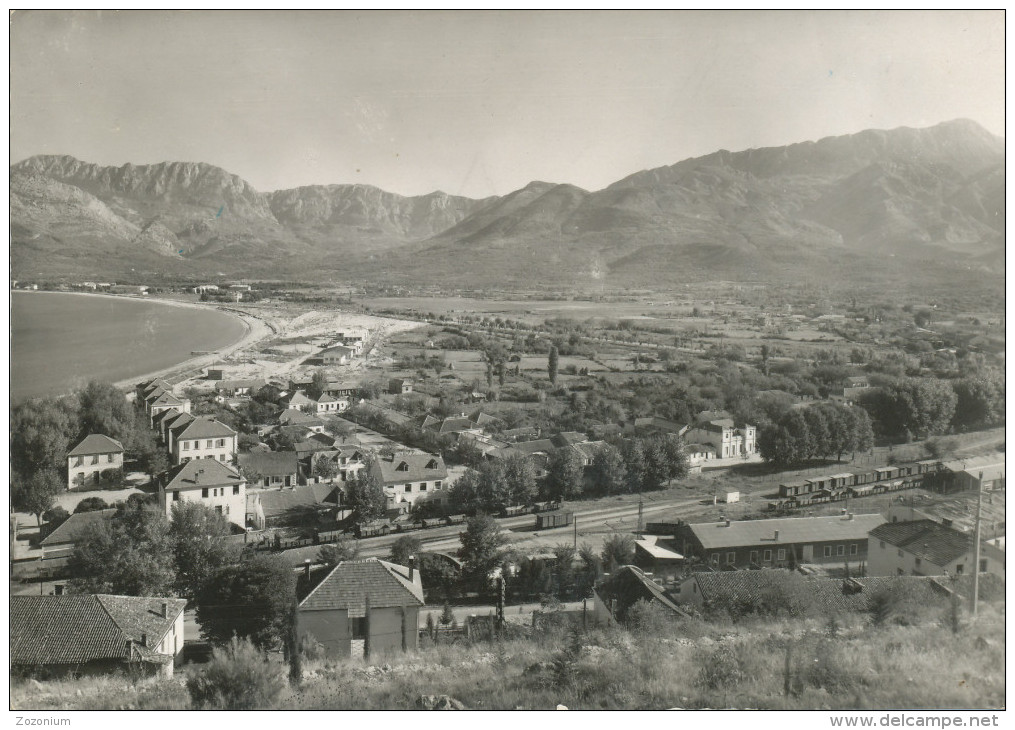 MONTENEGRO - BAR, Railway Station, Panorama, Vintage Old Photo Postcard - Montenegro