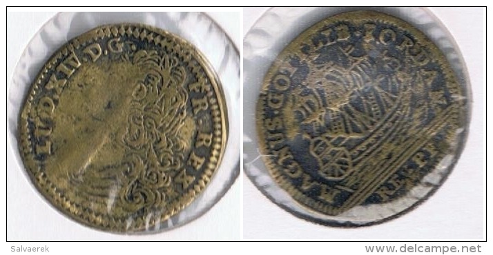 FRANCIA FRANCE LOUIS XIV JETON A IDENTIFICAR  R - Otros & Sin Clasificación