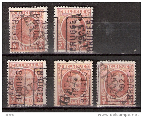 012453 REBUT ON BELGIUM ROLLER & TYPO PRECANCELS - FONT 5 & 6 Mm - BOXED AND UNBOXED - Roller Precancels 1910-19