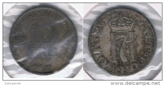 NORUEGA 10 ORE 1919 PLATA SILVER R - Noruega