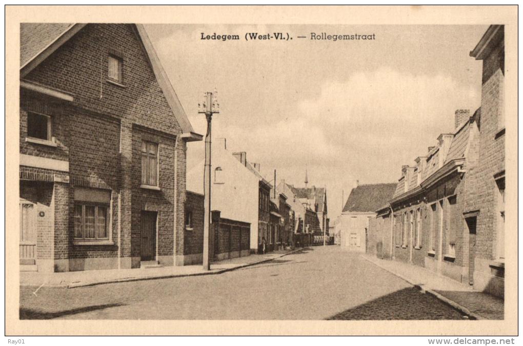 BELGIQUE - FLANDRE OCCIDENTALE - LEDEGEM - Rollegemstraat. - Ledegem