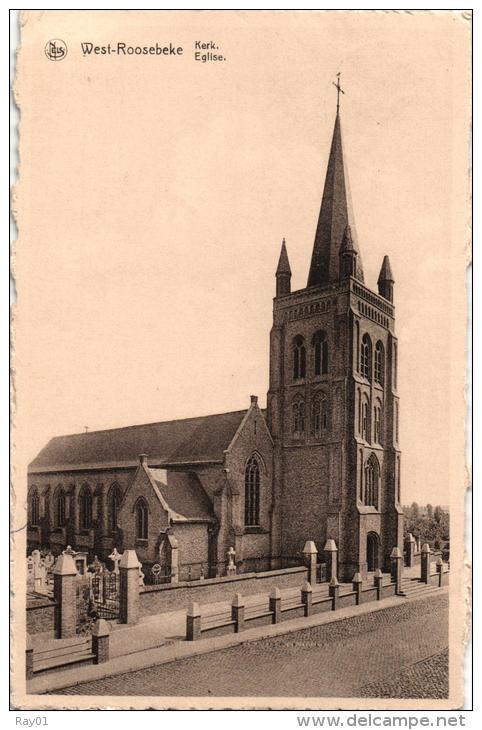 BELGIQUE - FLANDRE OCCIDENTALE - STADEN - WESTROZEBEKE - WEST-ROOSEBEKE - Kerk - Eglise. - Staden