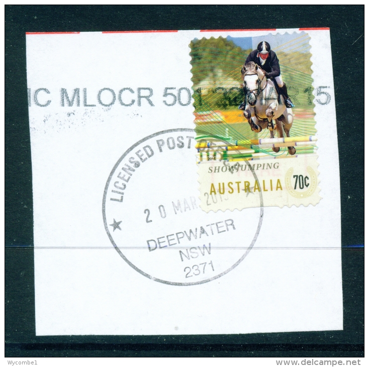 AUSTRALIA  -  2014  Horse Sports  70c  Self Adhesive  Used CDS As Scan - Used Stamps