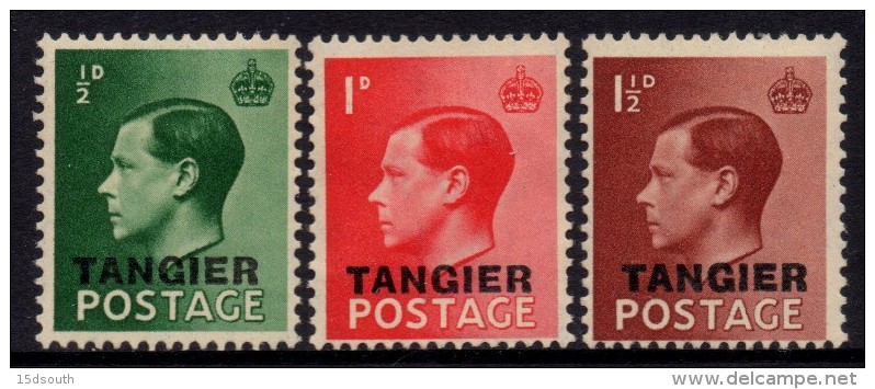 Tangier - 1936 KEVIII Set (*) # SG 241-243 - Bureaux Au Maroc / Tanger (...-1958)
