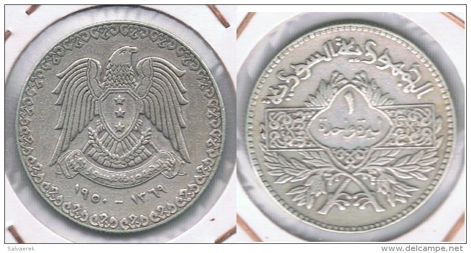 SIRIA LIRA 1950 PLATA SILBER R BONITA - Siria