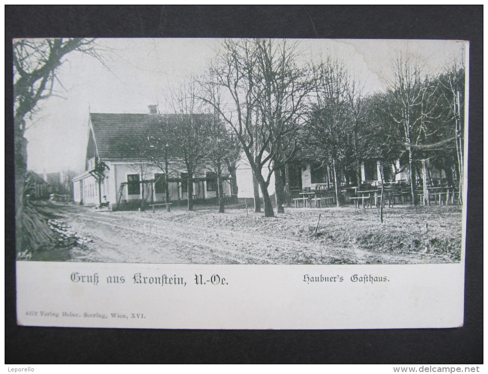 AK KRONSTEIN SIEGHARTSKIRCHEN B.TULLN Gasthaus Ca.1900 //// D*17722 - Tulln