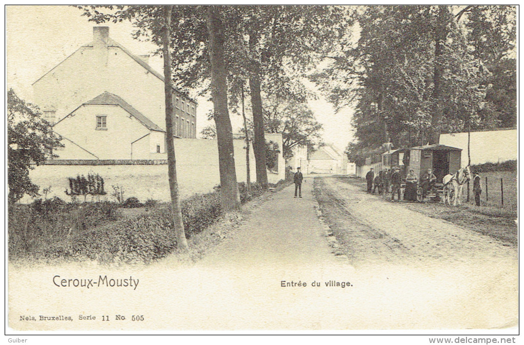 Ceroux Mousty Entrée Du Village Bohemien Gens Du Voyage 1904 Nels - Ottignies-Louvain-la-Neuve