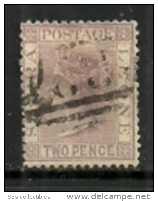 Sierra Leone - 1859 Queen Victoria 2d Mauve Stamp Used SG # 25 - Sierra Leone (...-1960)