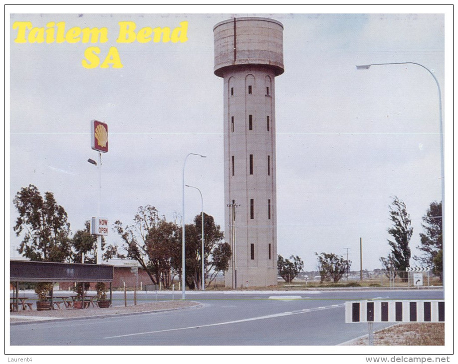 (989) Australia - SA - Tailem Bend Water Tower - Water Towers & Wind Turbines