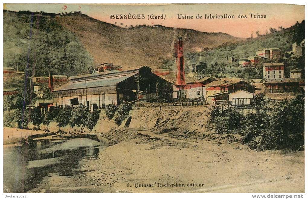 30   BESSEGES  GARD   USINE DE FABRICATION DES TUBES - Bessèges