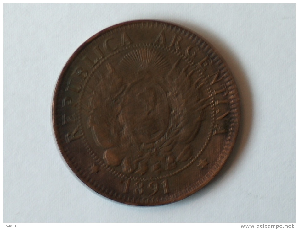 ARGENTINE DOS CENTAVOS 1891 - Argentine