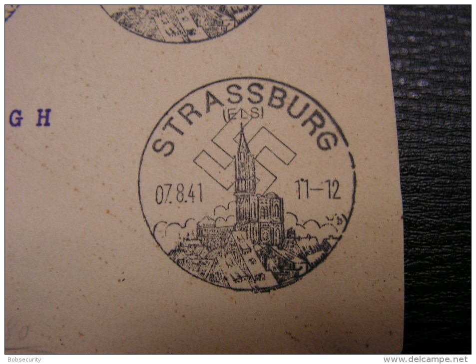== DR Strassburg Brief SST 1941 - Occupation 1938-45