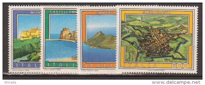 ITALIE    1990        N°   1873 / 1876        COTE      6 € 00        ( V 274 ) - 1981-90: Mint/hinged