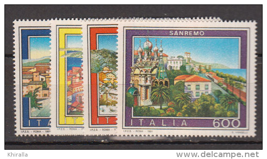 ITALIE    1991                     N°   1901 / 1904        COTE      5 € 00        ( V 289 ) - 1981-90: Neufs