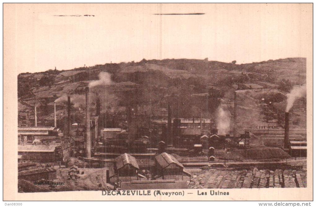 12 DECAZEVILLE LES USINES PAS CIRCULEE - Decazeville