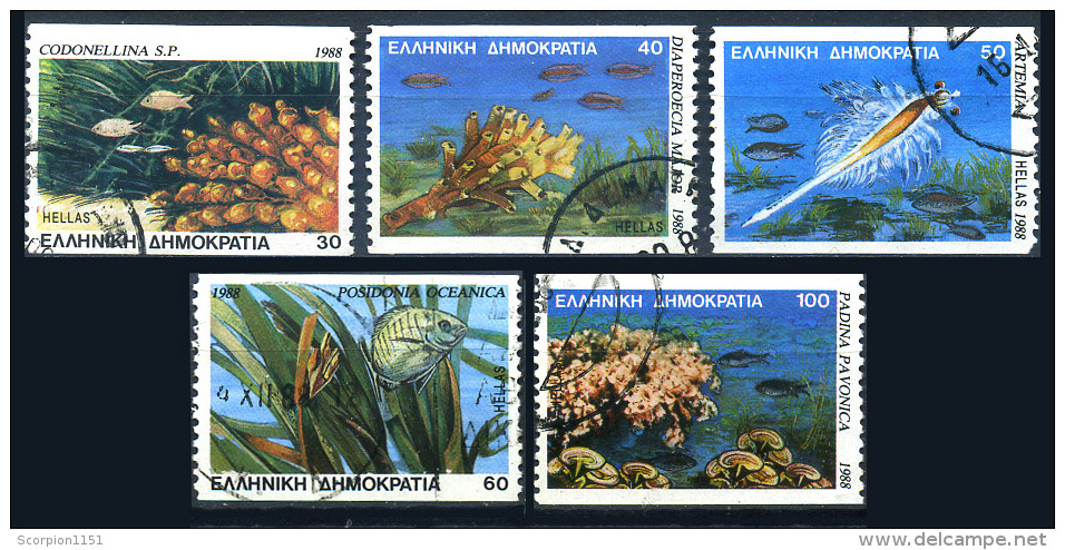 GREECE 1988 - Set Imperforated Vert.Used - Oblitérés