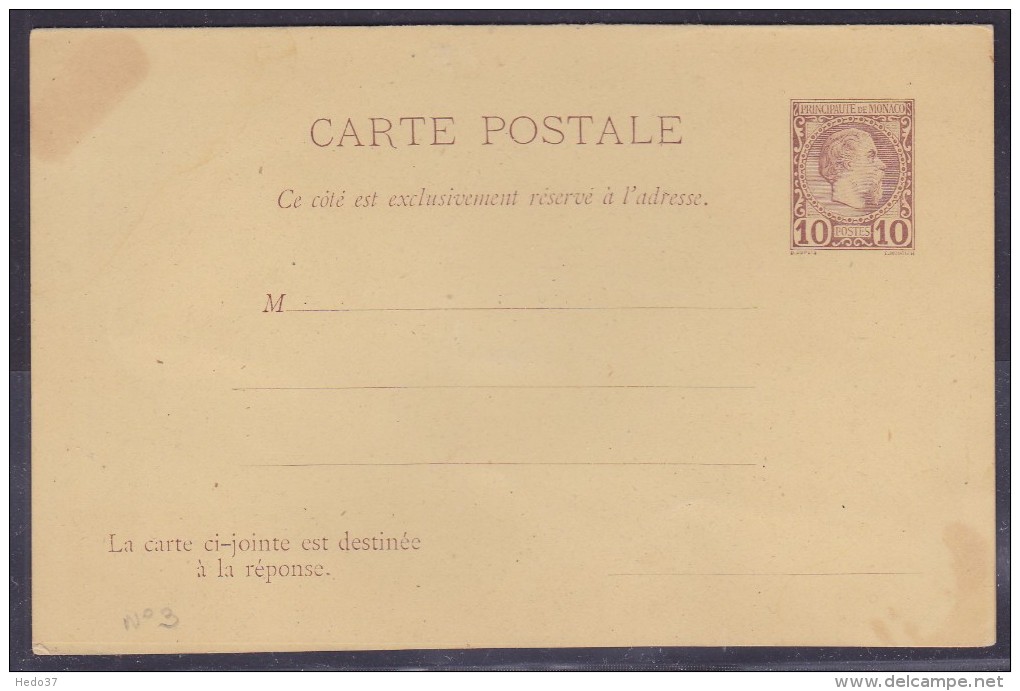 Monaco Entiers Postaux Charles III - Postal Stationery