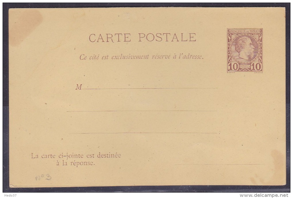 Monaco Entiers Postaux Charles III - Entiers Postaux