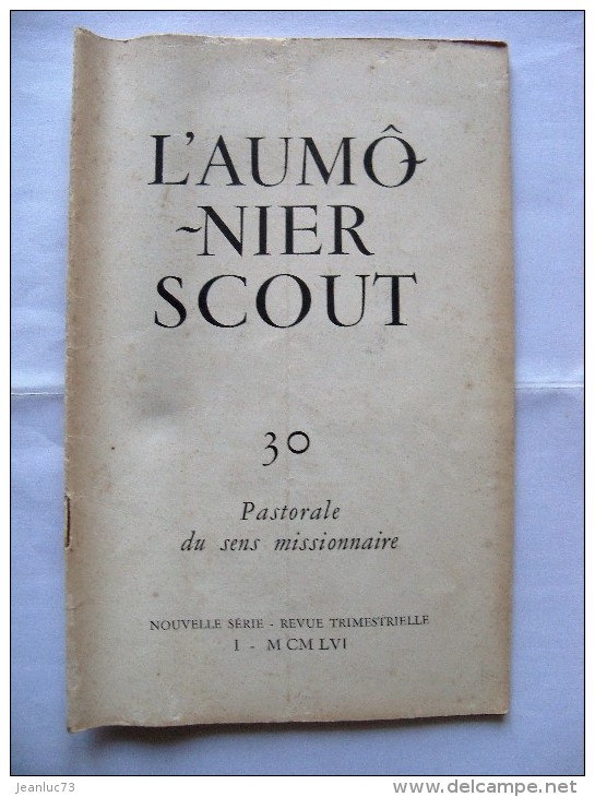 Scoutisme, Revue "L'aumonier Scout" 1951 - N° 30 - - Scoutisme