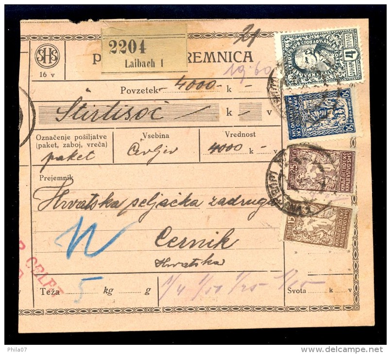 Yugoslavia - Slovenia - Package Card For Packages, Chain Breakers (verigari) - Autres & Non Classés
