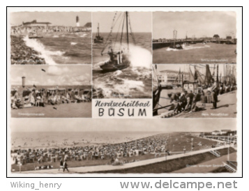 Büsum - S/w Mehrbildkarte 1 - Buesum