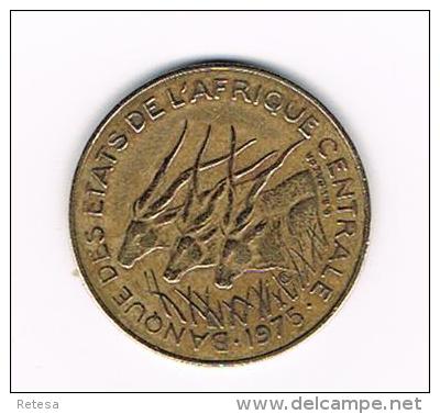 ***   CENTRAL   AFRICAN STATES  10 FRANCS  1975 - Centrafricaine (République)