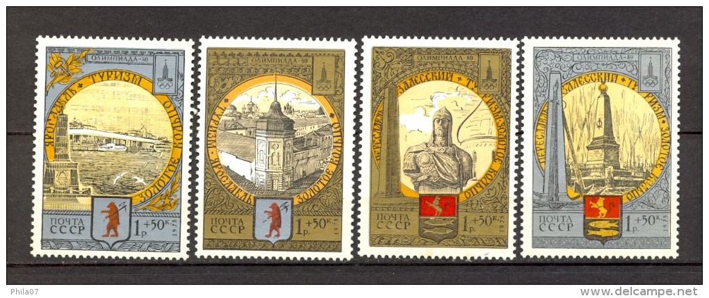 Russia SSSR - Mi. No. 4788/4791 And 4810/4813, MNH, Olympiad 1980. - Complete Series, Golden Cities - Autres & Non Classés