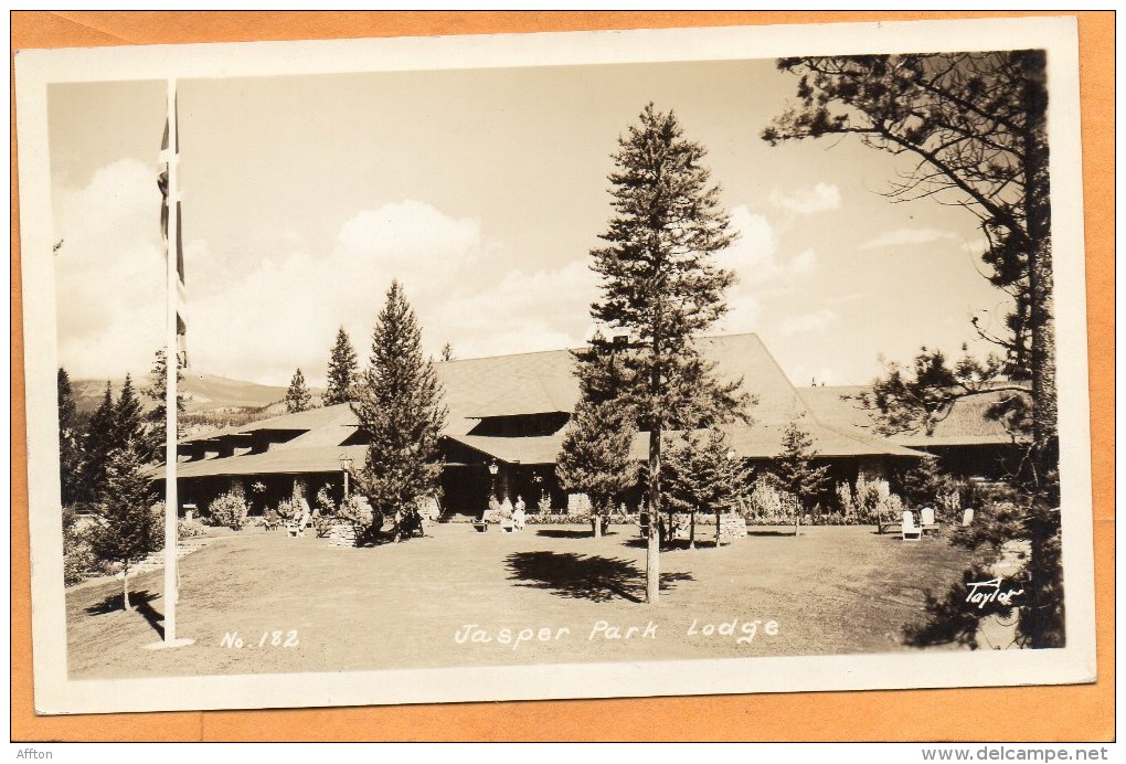 Jasper Park Lodge 1930 Real Photo Postcard - Jasper