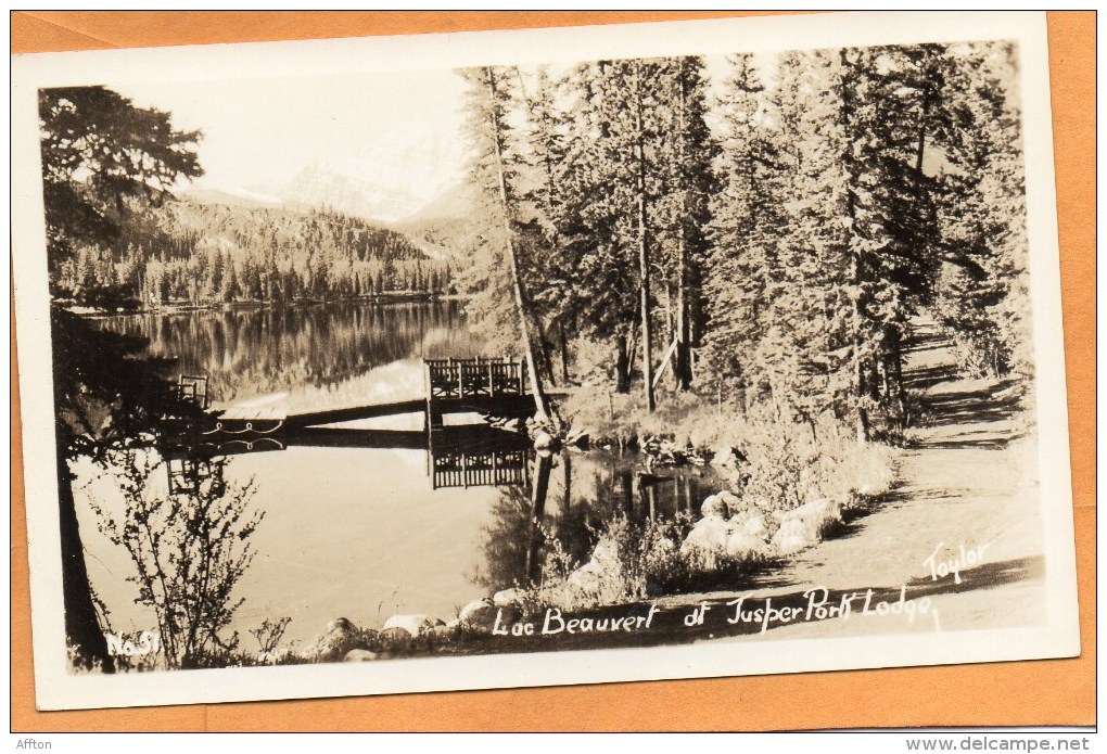 Jasper Park Lodge 1930 Real Photo Postcard - Jasper