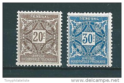 Colonie Timbres Du Sénégal  Taxe De 1915  N°15 Et 16  Neufs * - Portomarken