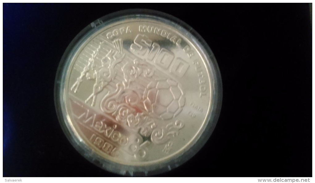 MEXICO SET MUNDIAL 1986 PLATA SILVER 1 - México