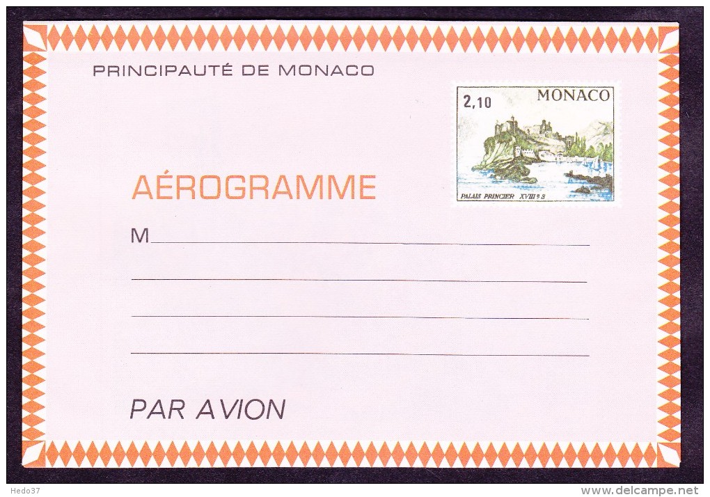 Monaco Aérogramme - Entiers Postaux