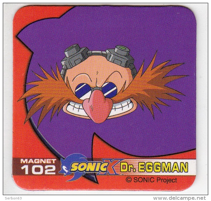 1 MAGNET N° 102 SONIC PROJECT NEUF DIM. 5X5cm PUBLICITE Dr. EGGMAN - Publicitaires