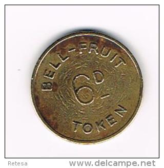 *** TOKEN  BELL FRUIT 6 D - Firma's