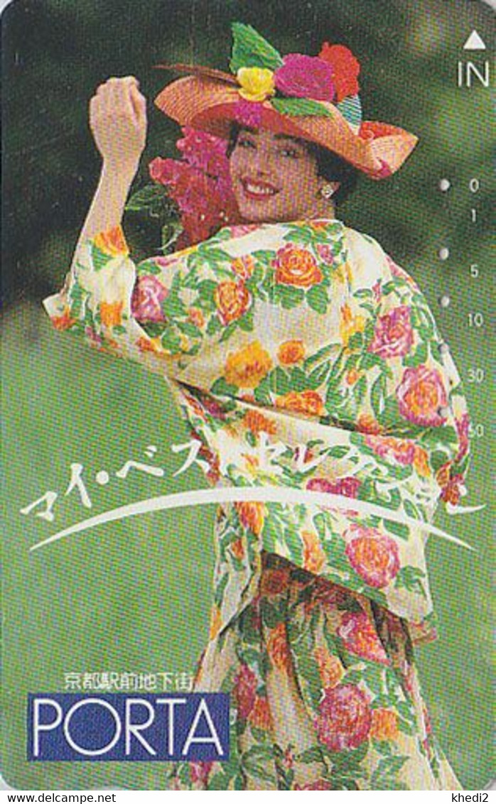 Télécarte JAPON / 110-011 - MODE - PORTA - JOLIE FEMME / Chapeau - NICE GIRL - FASHION JAPAN Phonecard  - Frau TK- 1934 - Mode