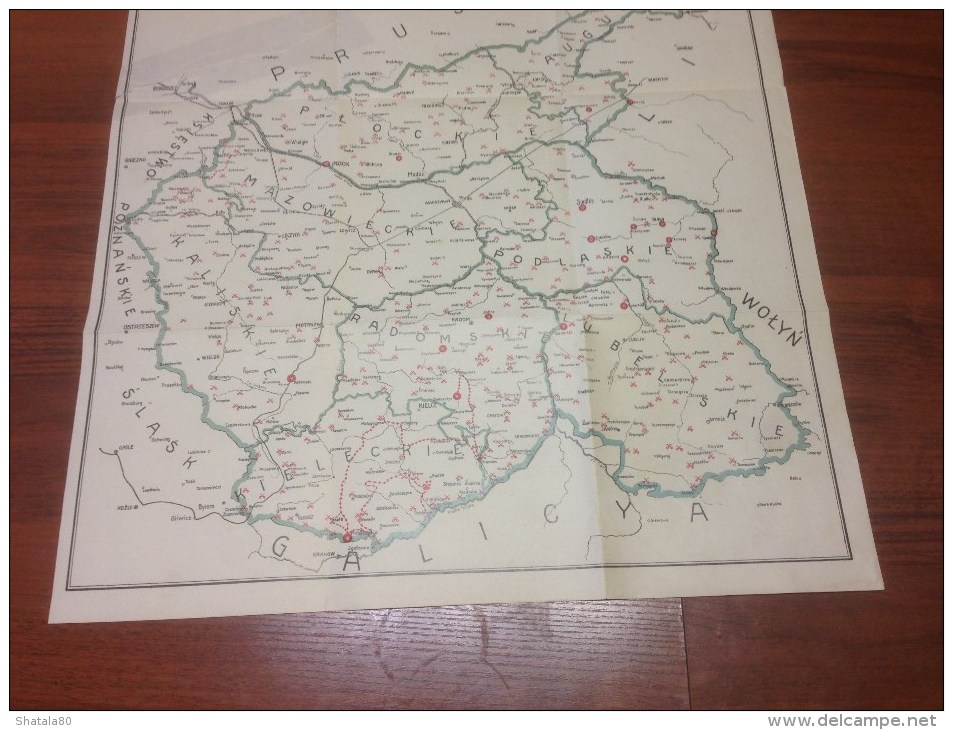 Map Of Poland  Region1863. - Carte Geographique