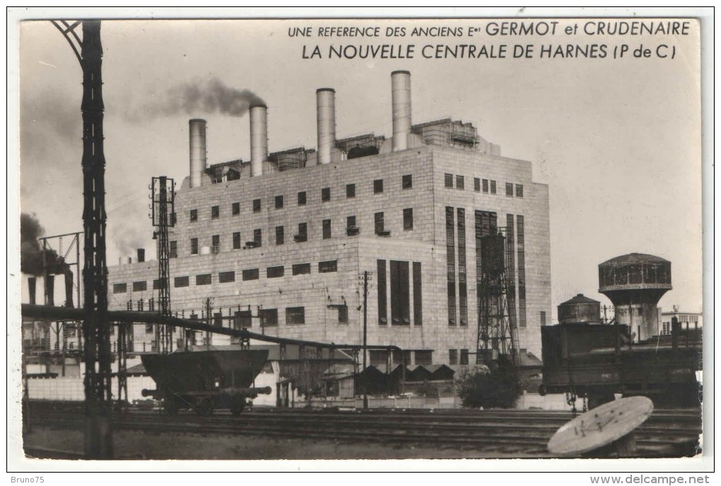 62 - HARNES - Nouvelle Centrale Electrique - Delaplace 12 - Anciens Ets Germot Et Crudenaire - Harnes