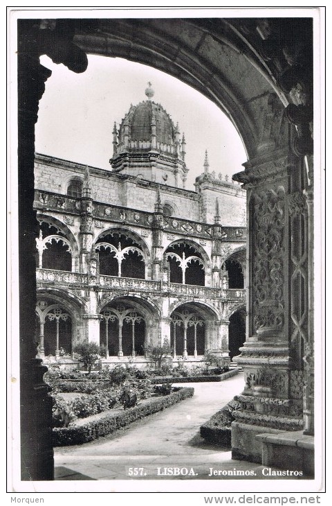 15301. Postal LISBOA (Portugal) 1962. Claustros Jeronimos De LISBOA - Cartas & Documentos