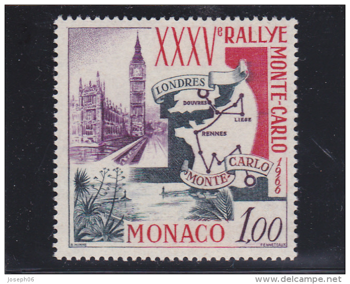 MONACO    1966  Y.T. N° 689  Oblitéré   Avec Gomme - Oblitérés