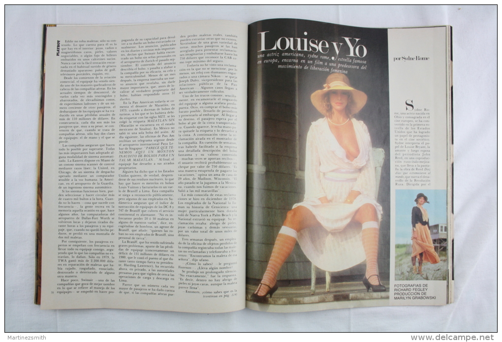 Vintage 1983 Playboy Men´s Magazine: Sydne Rome Naked - Spanish Edition - [2] 1981-1990