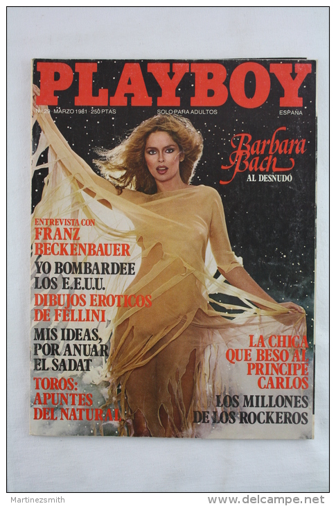 Vintage 1981 Playboy Men´s Magazine: The Beatles Ringo Star Wife Barbara Bach Naked - Spanish Edition - [2] 1981-1990