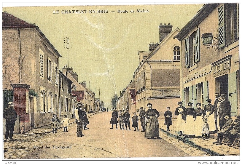 CPA - Le Chatelet En Brie - Route De Melun  ( En L'état ) - Le Chatelet En Brie