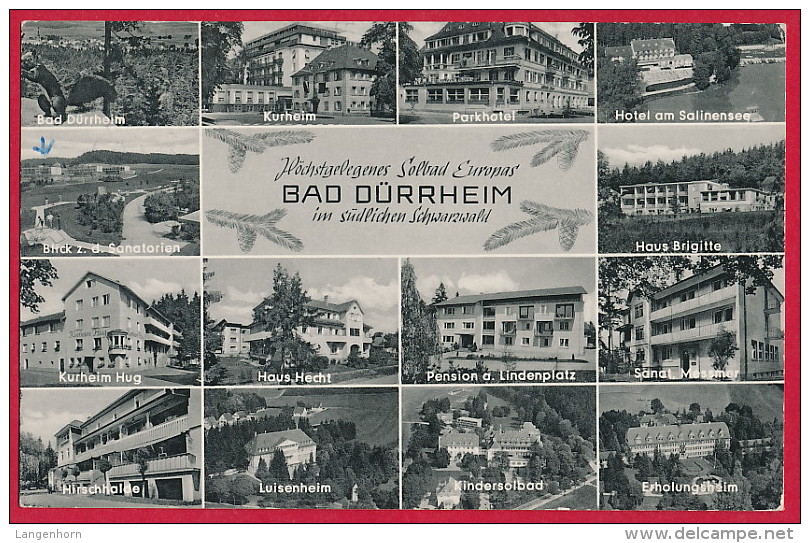 10 AK ´Bad Dürrheim / Schwarzwald'  ~ Ab 1963 - Bad Dürrheim