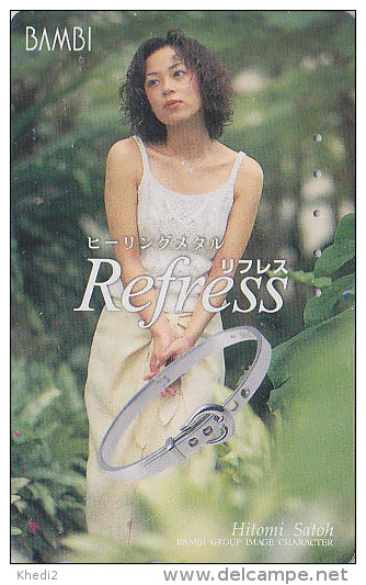 Télécarte Japon - MODE - BAMBI - JOLIE FEMME - NICE GIRL - FASHION Japan Phonecard  - Frau Telefonkarte - 1946 - Mode