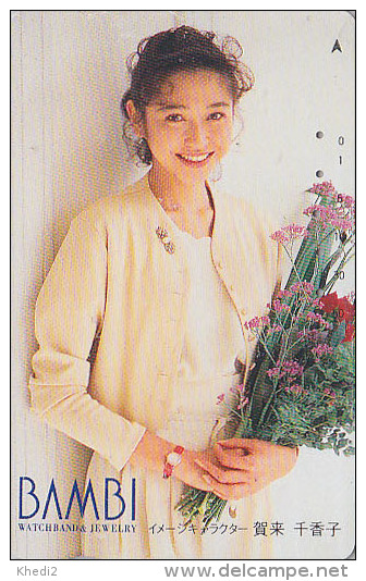 Télécarte Japon - MODE - BAMBI - JOLIE FEMME - NICE GIRL - FASHION Japan Phonecard  - Frau Telefonkarte - 1947 - Mode